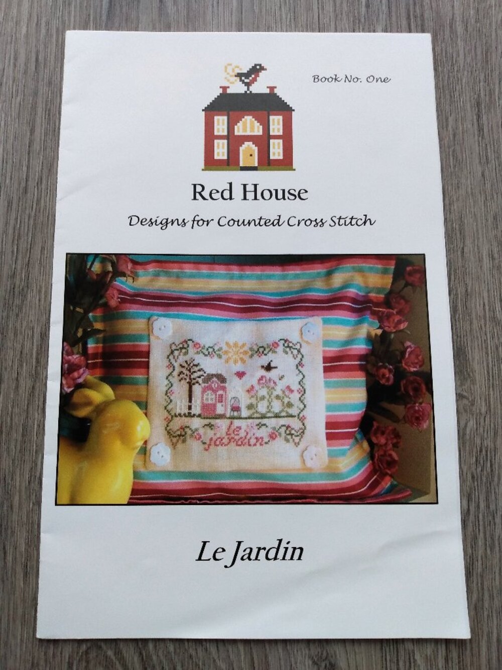 House Rose Garden Cross Stitch Chart Pattern "Le Jardin"
